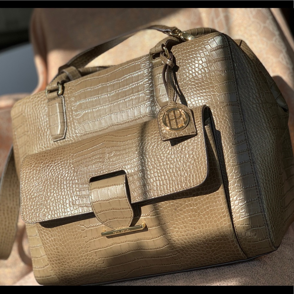 Henri Bendel Taupe Brown Handbag